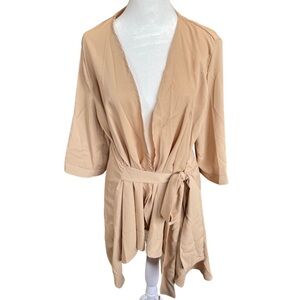 SHEIN tan cardigan long